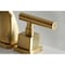 Kingston Brass KS4947CQL Widespread Bathroom Faucet with Brass Pop-Up, Brushed Brass KS4947CQL - alternate 2